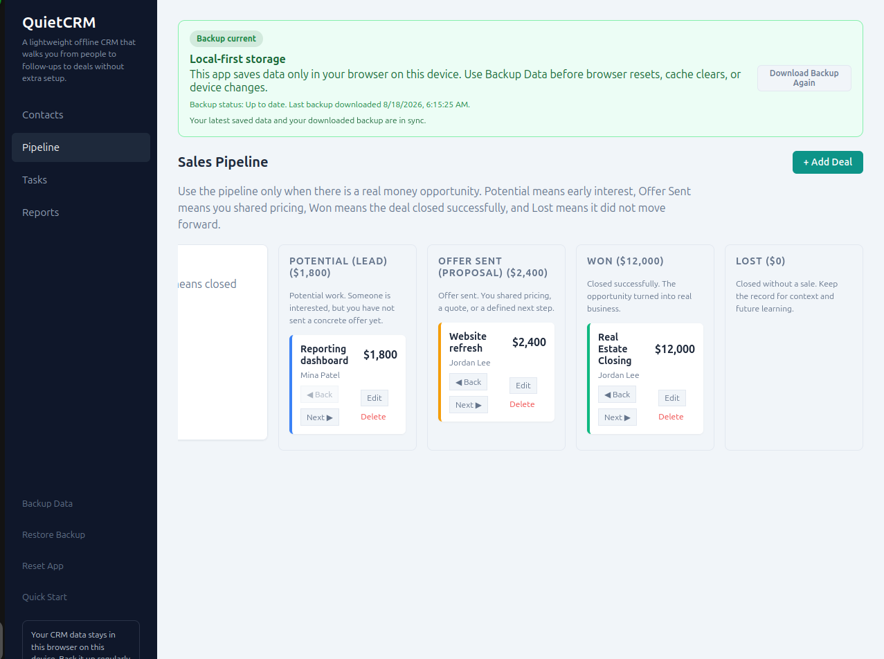 QuietCRM 2