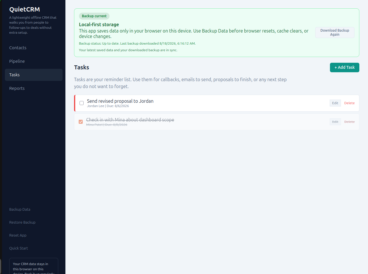 QuietCRM 1